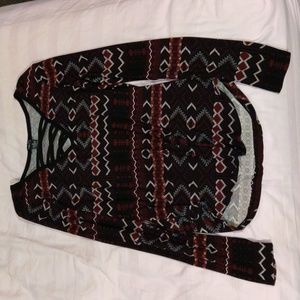 Cute patterned long sleeve